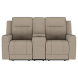 Brentwood - Upholstered Motion Reclining Loveseat by Coaster Fine Furniture | Bel Furniture