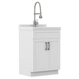 Hennessy - Deluxe Laundry Utility Sink And Cabinet