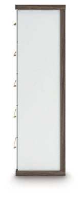 Kendanport - Five Drawer Chest - Brown / White