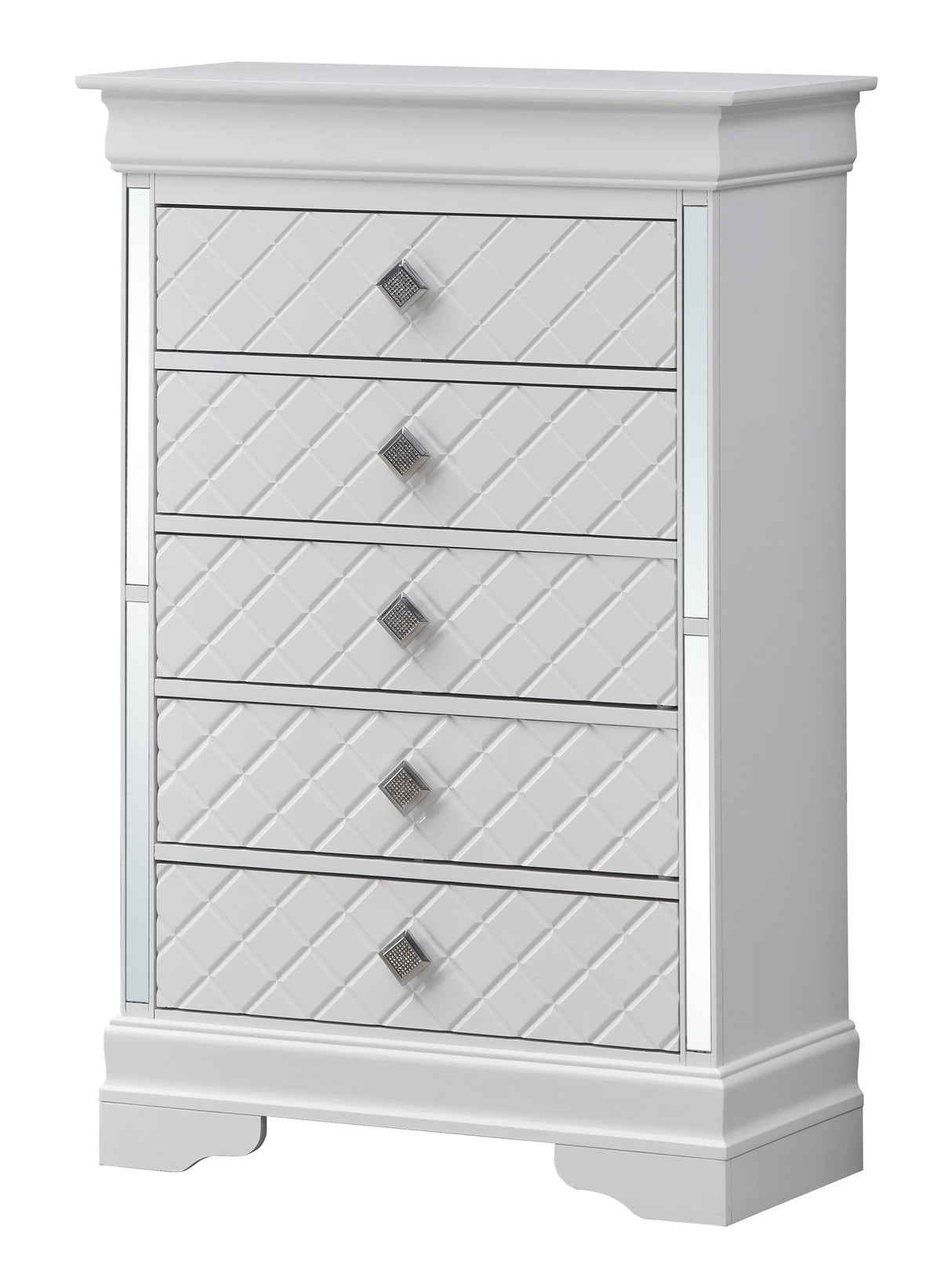 Verona - Stylish Chest - Silver Champagne by Glory Furniture | Bel Furniture