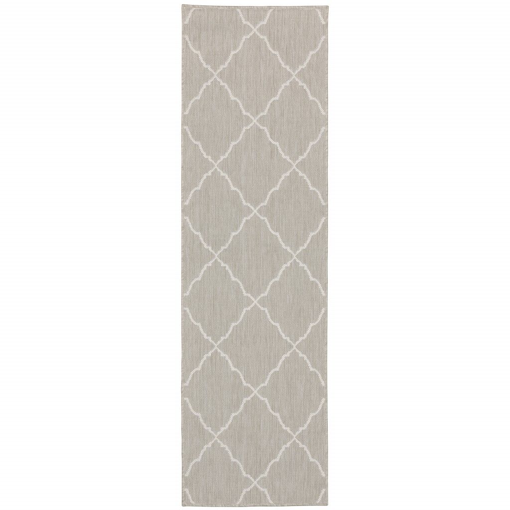 Indoor & Outdoor Area Rug - Gray / Ivory