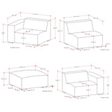 Rex - Handcrafted Sectional Sofa And Ottoman