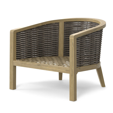 Parkside - Outdoor Conversation Chair (Set of 2) - Natural by Simpli-Home | Bel Furniture