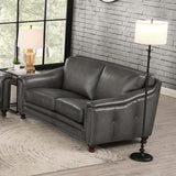 Belfast - Top Grain Leather Loveseat by Hydeline Furniture | Bel Furniture