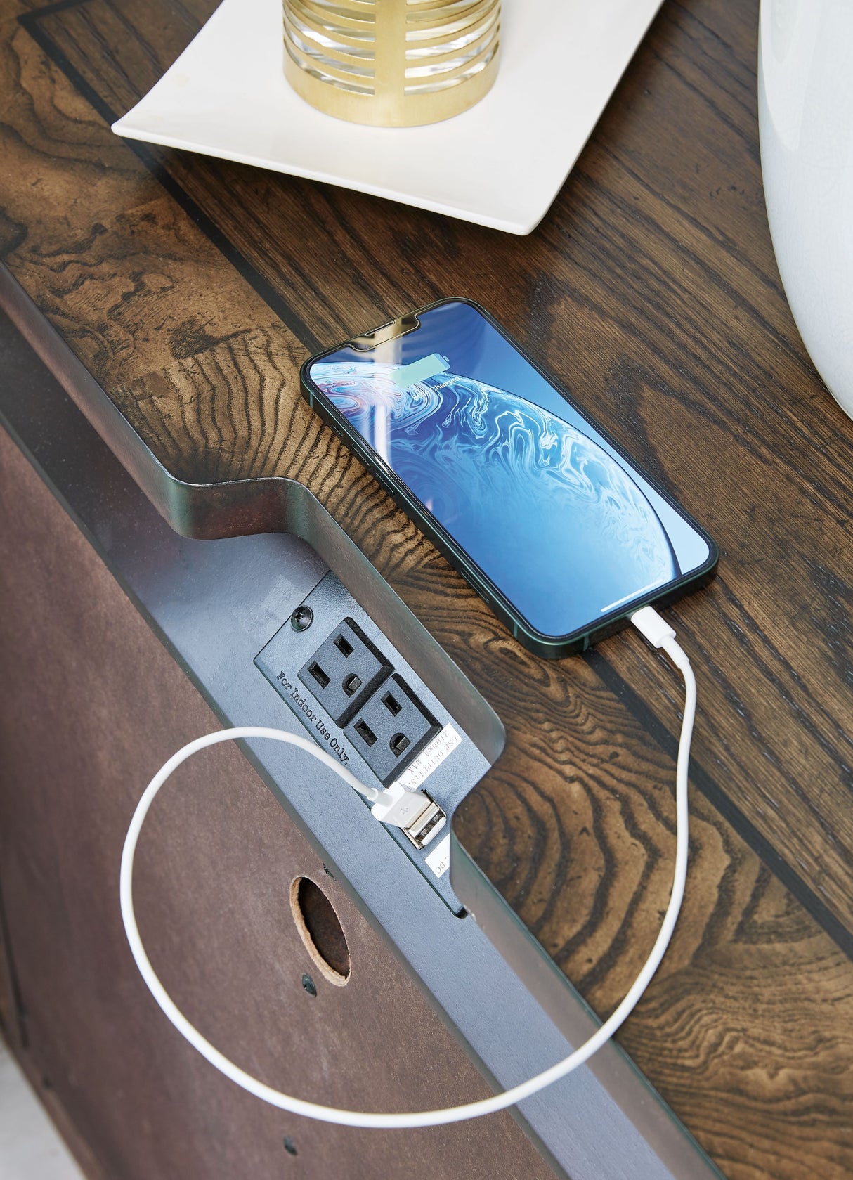 Maylee - Dark Brown - Three Drawer Night Stand by Signature Design by Ashley® | Bel Furniture