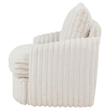 Sarco - Corduroy Upholstered Swivel Accent Arm Chair