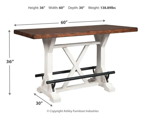 Valebeck - Counter Height Table Set by Signature Design by Ashley® | Bel Furniture