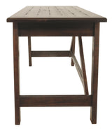 Baldridge - Rustic Brown - Home Office Large Leg Desk by Signature Design by Ashley® | Bel Furniture