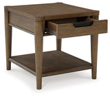 Roanhowe - Brown - Rectangular End Table by Signature Design by Ashley® | Bel Furniture