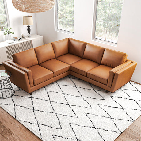 Erman - Corner Sofa - Tan - view 6