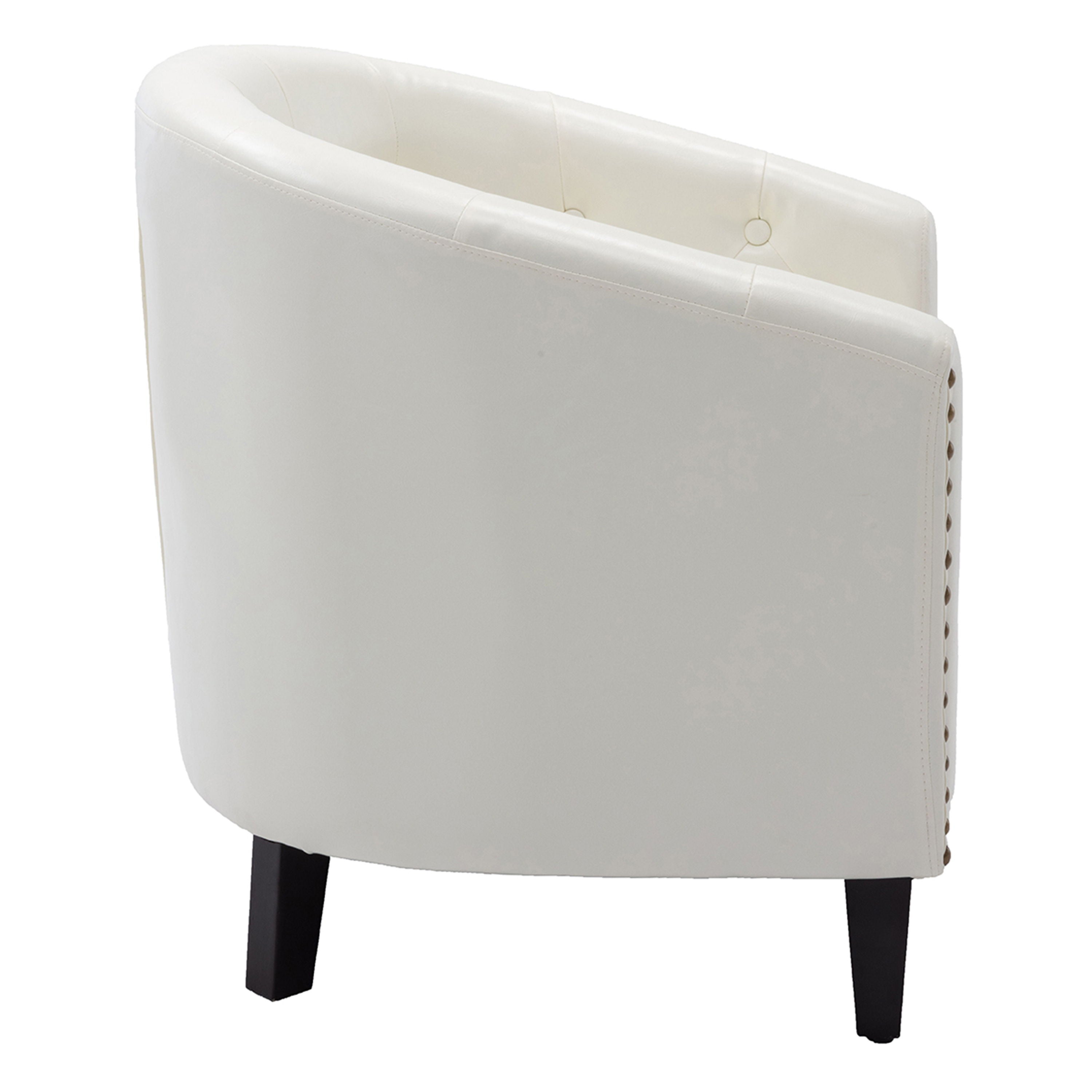 Tufted Barrel Chairtub Chair For Living Room Bedroom Club Chairs