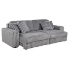 Jacana - Corduroy Upholstered Dual Power Chaise Sofa
