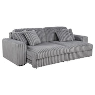 Jacana - Corduroy Upholstered Dual Power Chaise Sofa