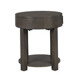Jonah - MDF End Table With USB Ports - Light Brown by Lilola Home | Bel Furniture