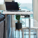 Marmot - 4 Piece Rectangular Counter Height Table Set - Chrome by CoasterEveryday | Bel Furniture