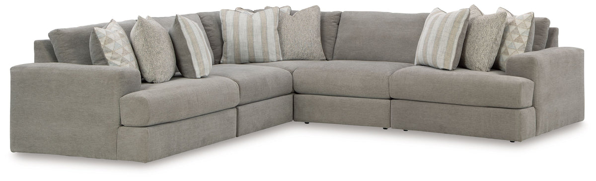 Avaliyah - Sectional Dark Gray 5 Pc. Sectional by Signature Design by Ashley® | Bel Furniture