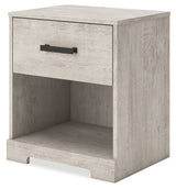Shawburn - Whitewash - One Drawer Night Stand by Signature Design by Ashley® | Bel Furniture