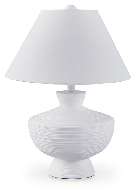 Harelwood - White - Poly Table Lamp by Signature Design by Ashley® | Bel Furniture