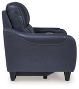 Mercomatic - Power Reclining Loveseat With Adj Headrest by Signature Design by Ashley® | Bel Furniture