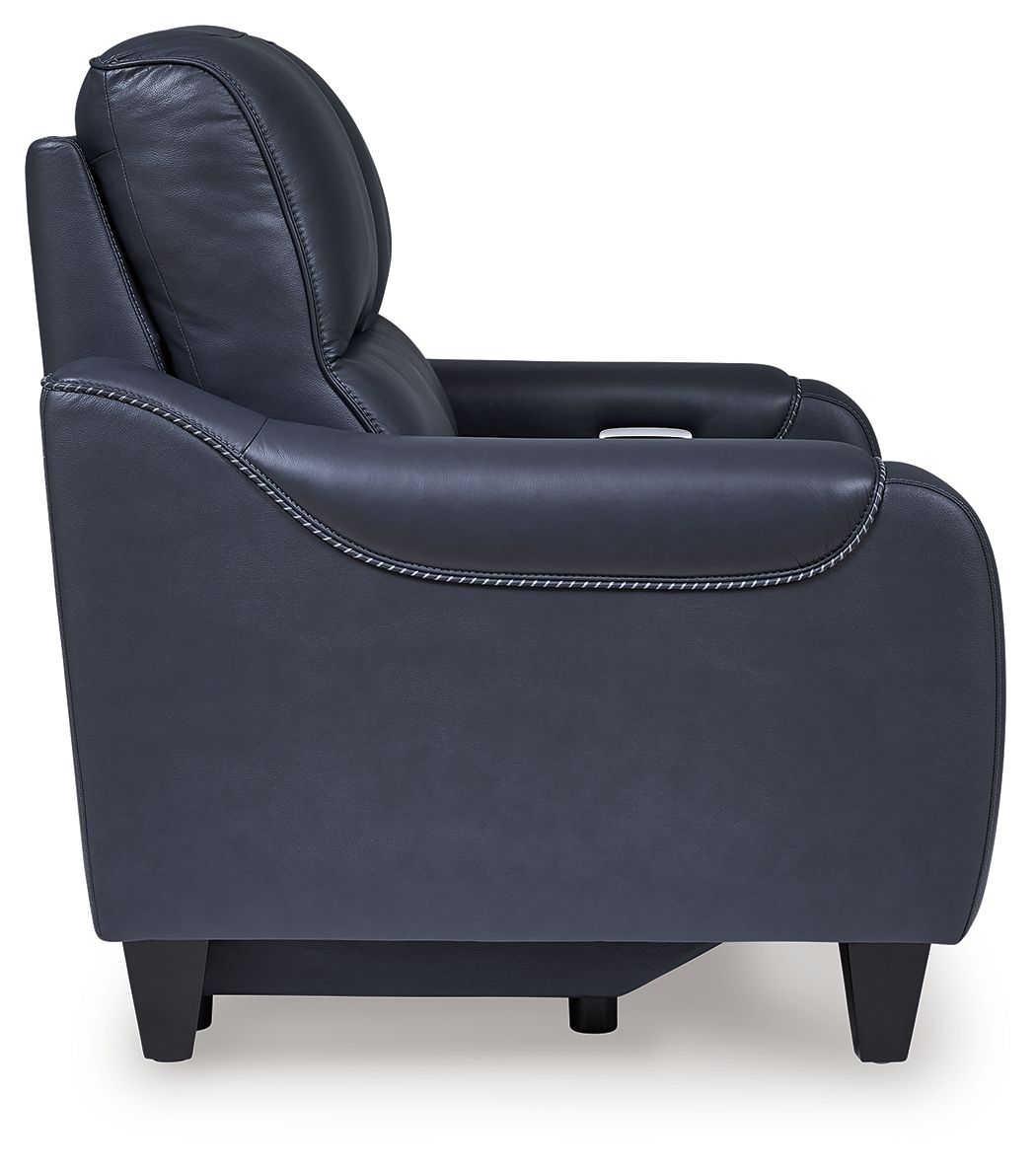 Mercomatic - Power Reclining Loveseat With Adj Headrest