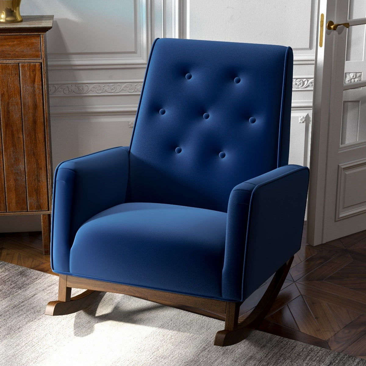 Demetrius - Solid Wood Rocking Chair - view 3