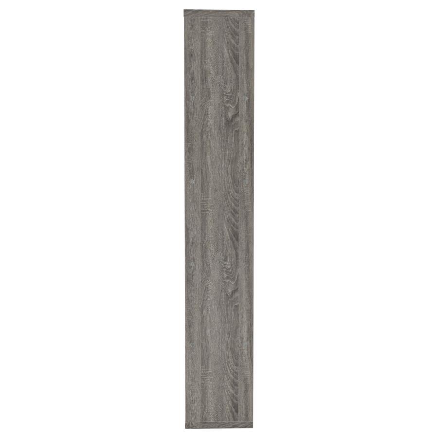 Harrison - 5-Shelf Bookshelf - Weathered Gray