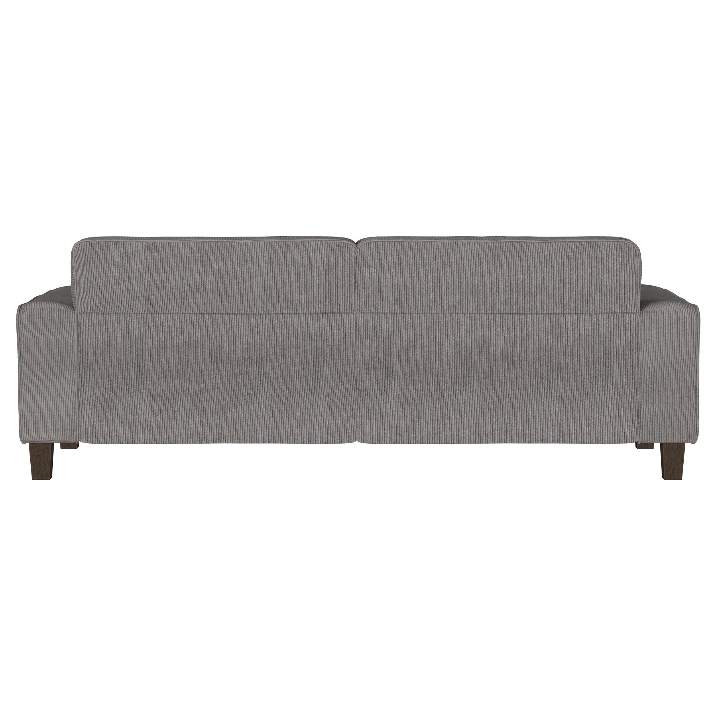 Deerhurst - Upholstered Tufted Track Arm Sofa - Charcoal