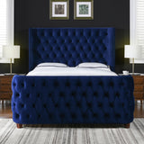 Brooklyn - Tufted Panel Bed Headboard And Footboard Set by Jennifer Taylor Home | Bel Furniture