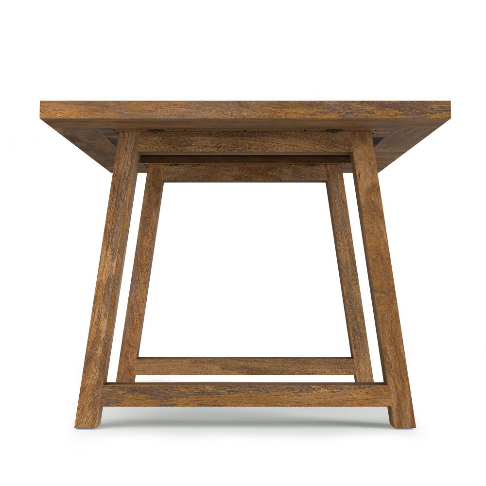 Whitley - Dining Table In Burnt Wax - Brown by Simpli-Home | Bel Furniture