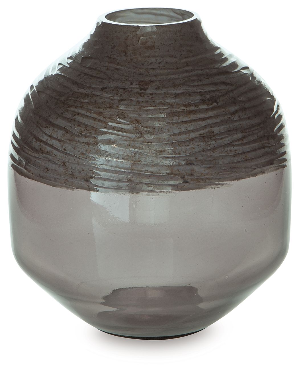 Harpwick - Vase Dark Gray 7.25"W x 7.25"D x 8"H by Signature Design by Ashley® | Bel Furniture