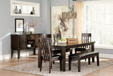 Haddigan - Dining Table With Side Chairs Dark Brown by Signature Design by Ashley® | Bel Furniture