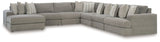 Avaliyah - Sectional Dark Gray 7 Pc. Left Arm Facing Chaise Sectional by Signature Design by Ashley® | Bel Furniture