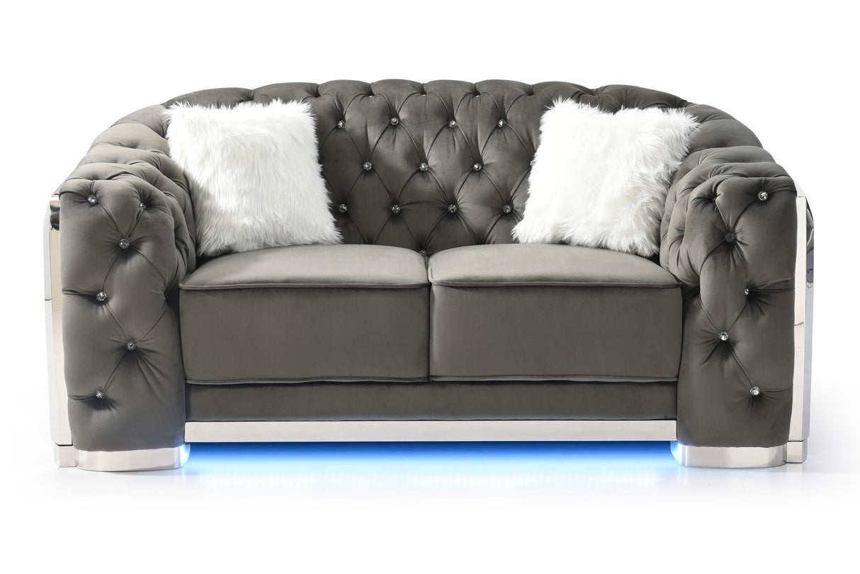Loveseat With Flared Arms