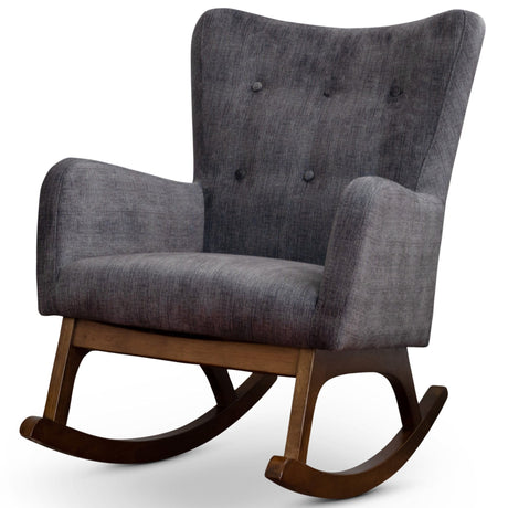 Alistair - Rocking Chair - Brown / Dark Gray by Ashcroft Furniture | Bel Furniture