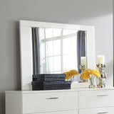 Felicity - Dresser Mirror - White High Gloss by CoasterEssence | Bel Furniture