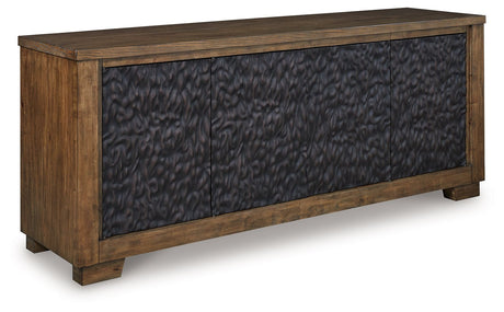 Rosswain - Warm Brown - Extra Large TV Stand by Signature Design by Ashley® | Bel Furniture