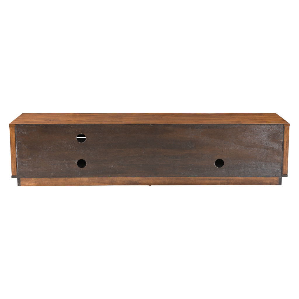 Modern Retro Grooves TV Media Center - Walnut