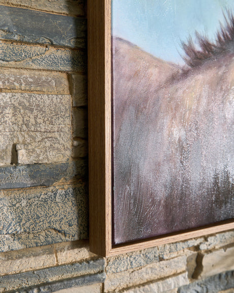 Landerton - Wall Art - Brown / Blue / White - view 3