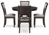 Langwest - Brown - Dining Room Table Set (Set of 5) by Signature Design by Ashley® | Bel Furniture