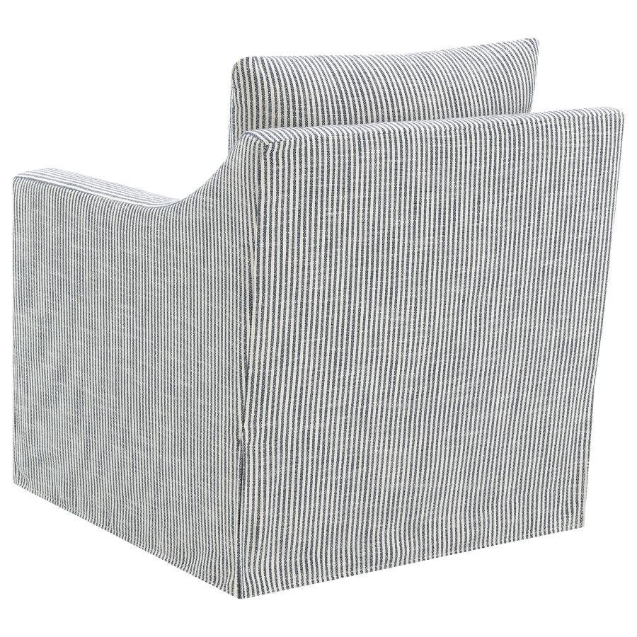 Winter - Upholstered Sloped Arm Accent Swivel Chair by Coaster Fine Furniture | Bel Furniture