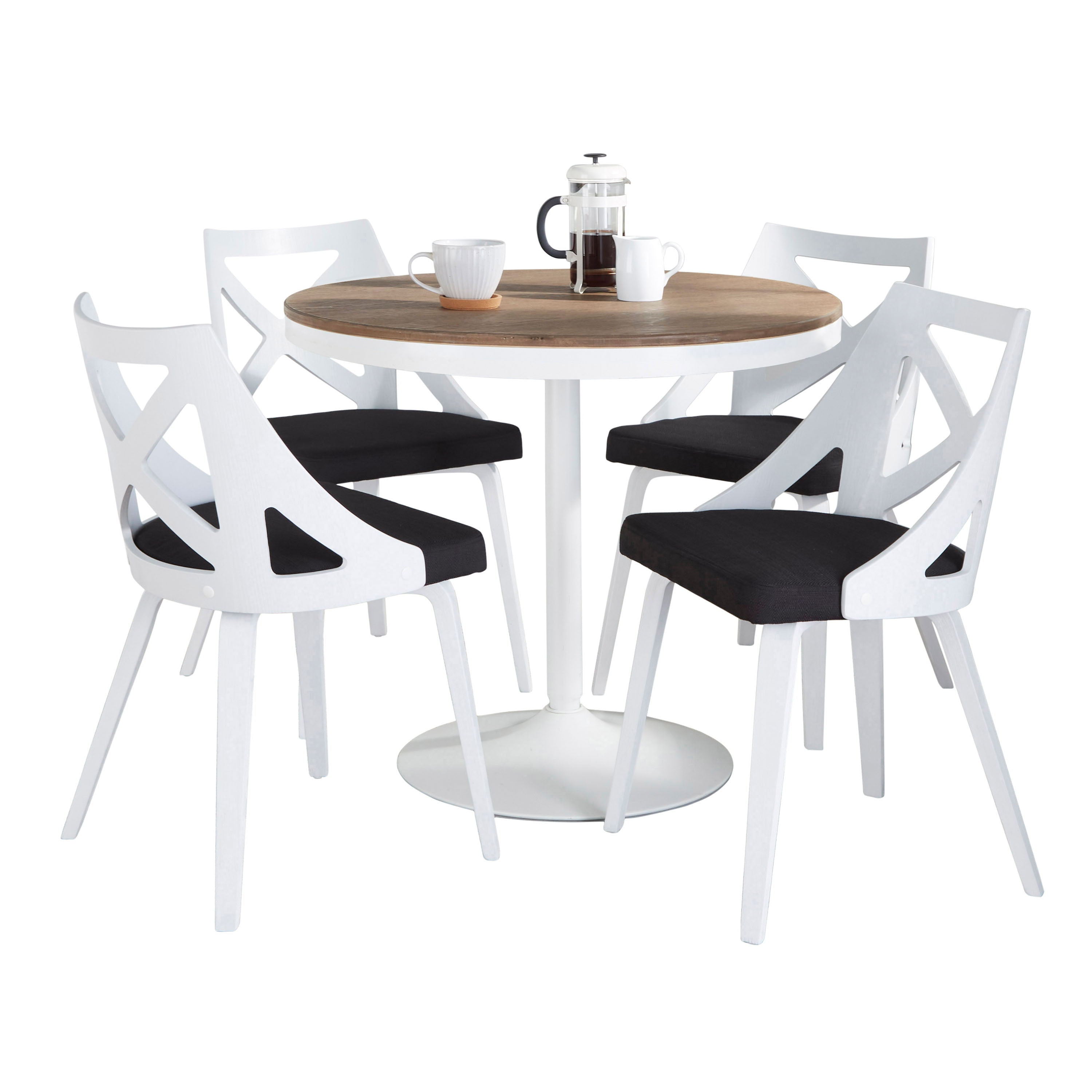 Dakota Charlotte - 5 Piece Contemporary Design Dining Set