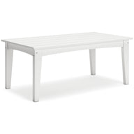 Hyland Wave - Rectangular Cocktail Table White by Signature Design by Ashley® | Bel Furniture