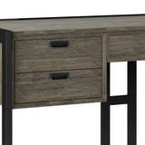 Hampden - Desk - Weathered Gray by Simpli-Home | Bel Furniture