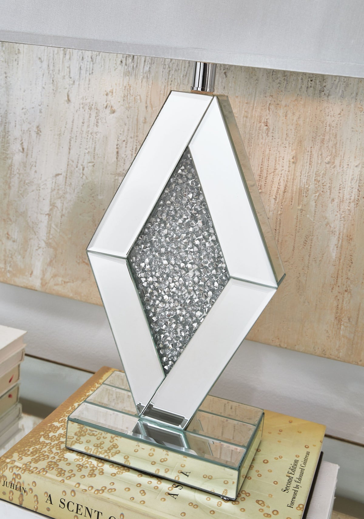 Prunella - Silver Finish - Mirror Table Lamp by Signature Design by Ashley® | Bel Furniture