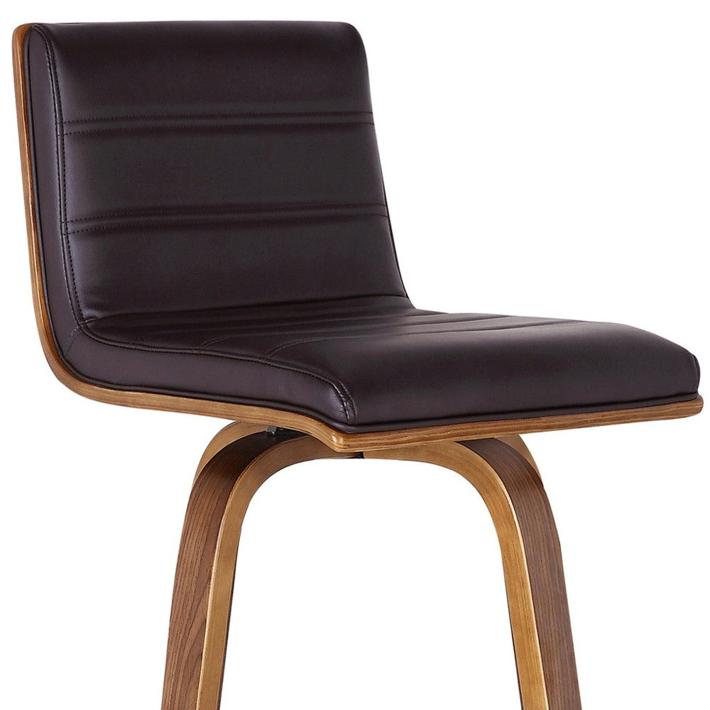 Swivel Low Back Bar Height / Bar Chair - Brown