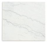 Burkhaus - White / Dark Brown - Rectangular End Table by Signature Design by Ashley® | Bel Furniture