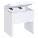 Harvey - 2-piece Vanity Set with Lift-Top Stool by CoasterEssence | Bel Furniture