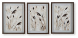 Honslow - Wall Art Set (Set of 3) - Brown / Black / White