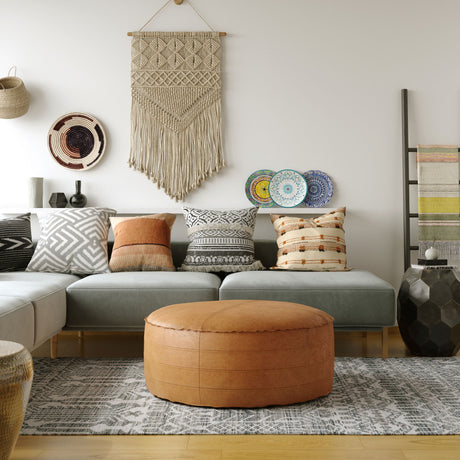 Brody - Round Pouf - view 8