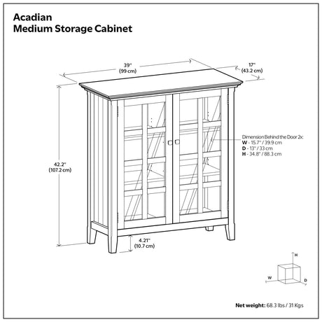 Acadian - Medium Storage Cabinet, Handcrafted - view 27